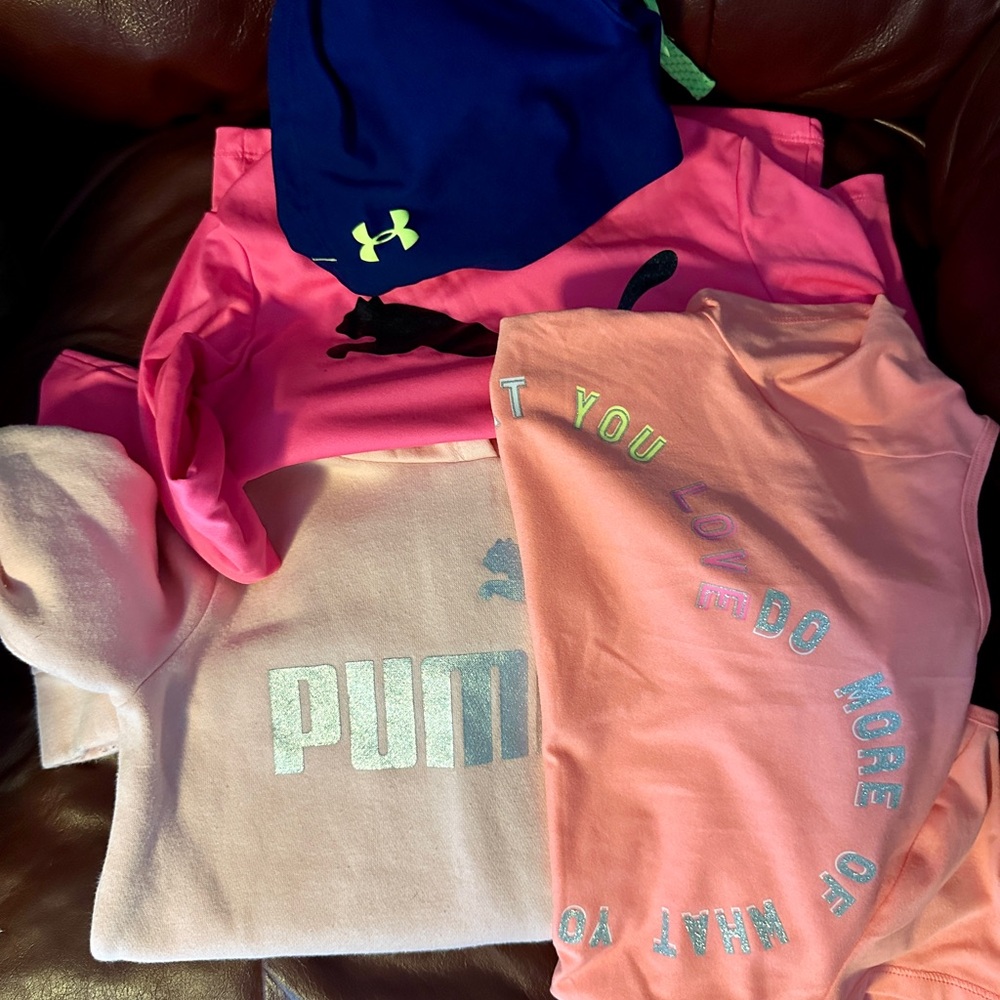 Puma Kids Sweatshirts & Hoodies - Pink and Peach